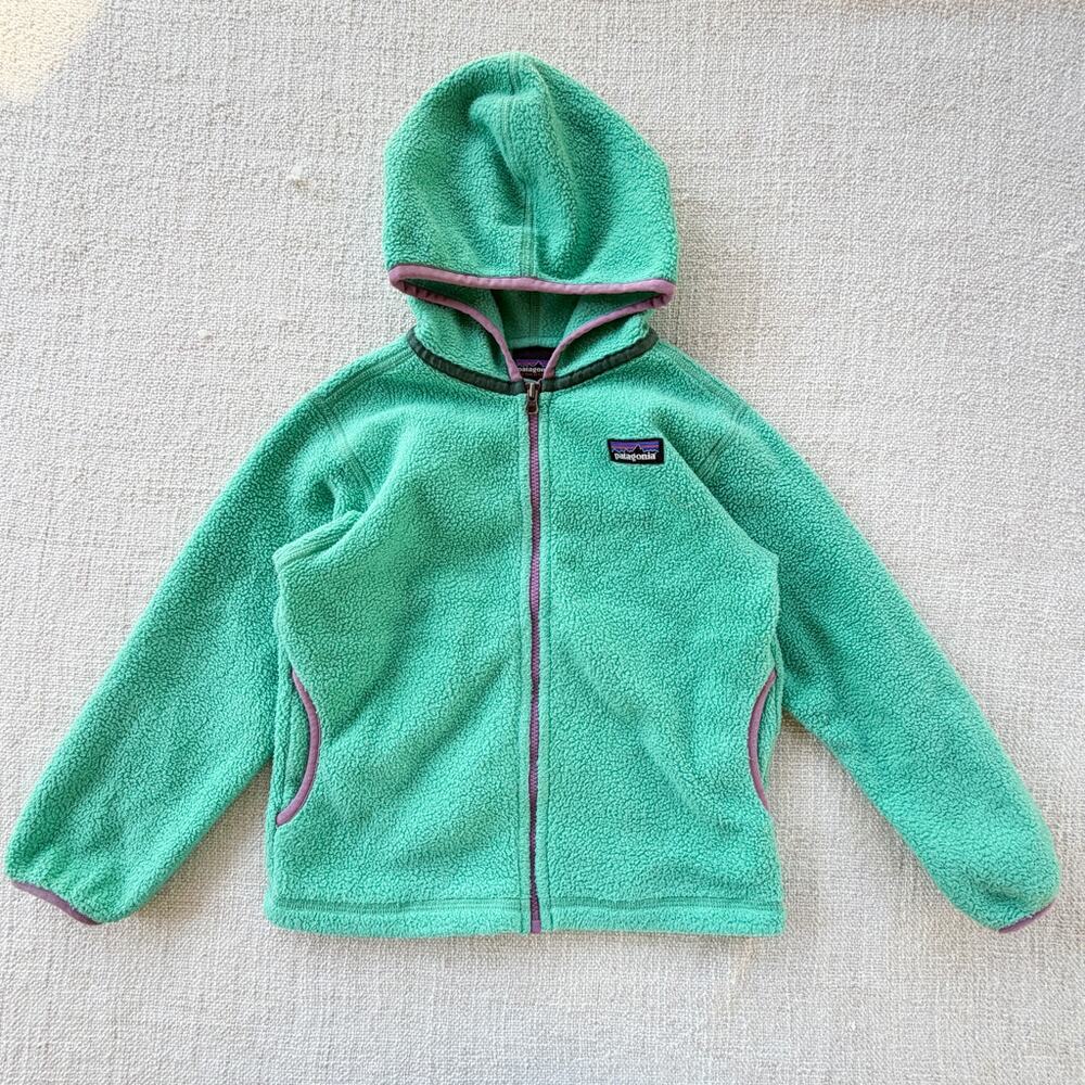 Patagonia Mint Green Fleece GUC 4T